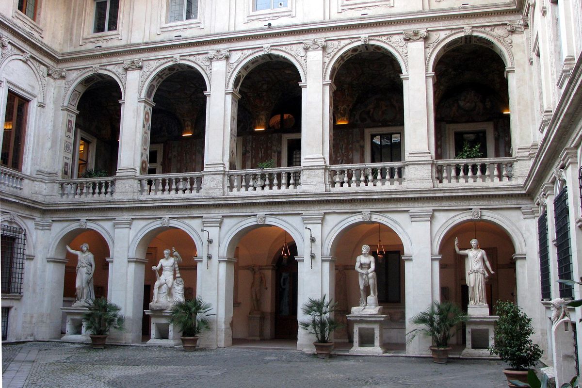 La cour intérieure du Palazzo Altemps