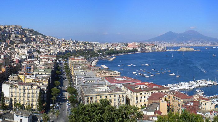 baie de Naples et le Vésuve