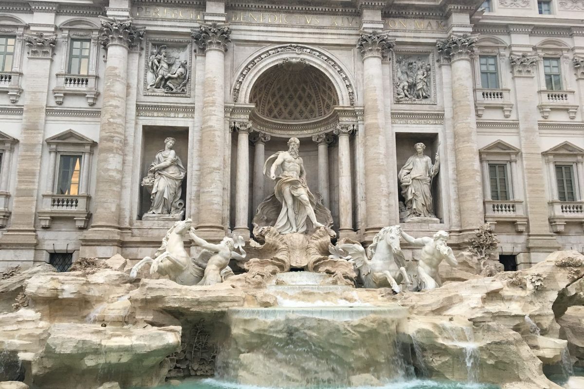 la fontaine de trevi rome