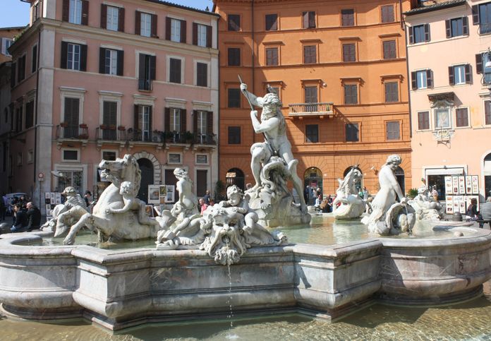 La Fontaine de Neptune à Rome. La Fontaine de Neptune à Rome.