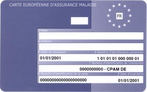 La Carte Européenne d'Assurance Maladie.