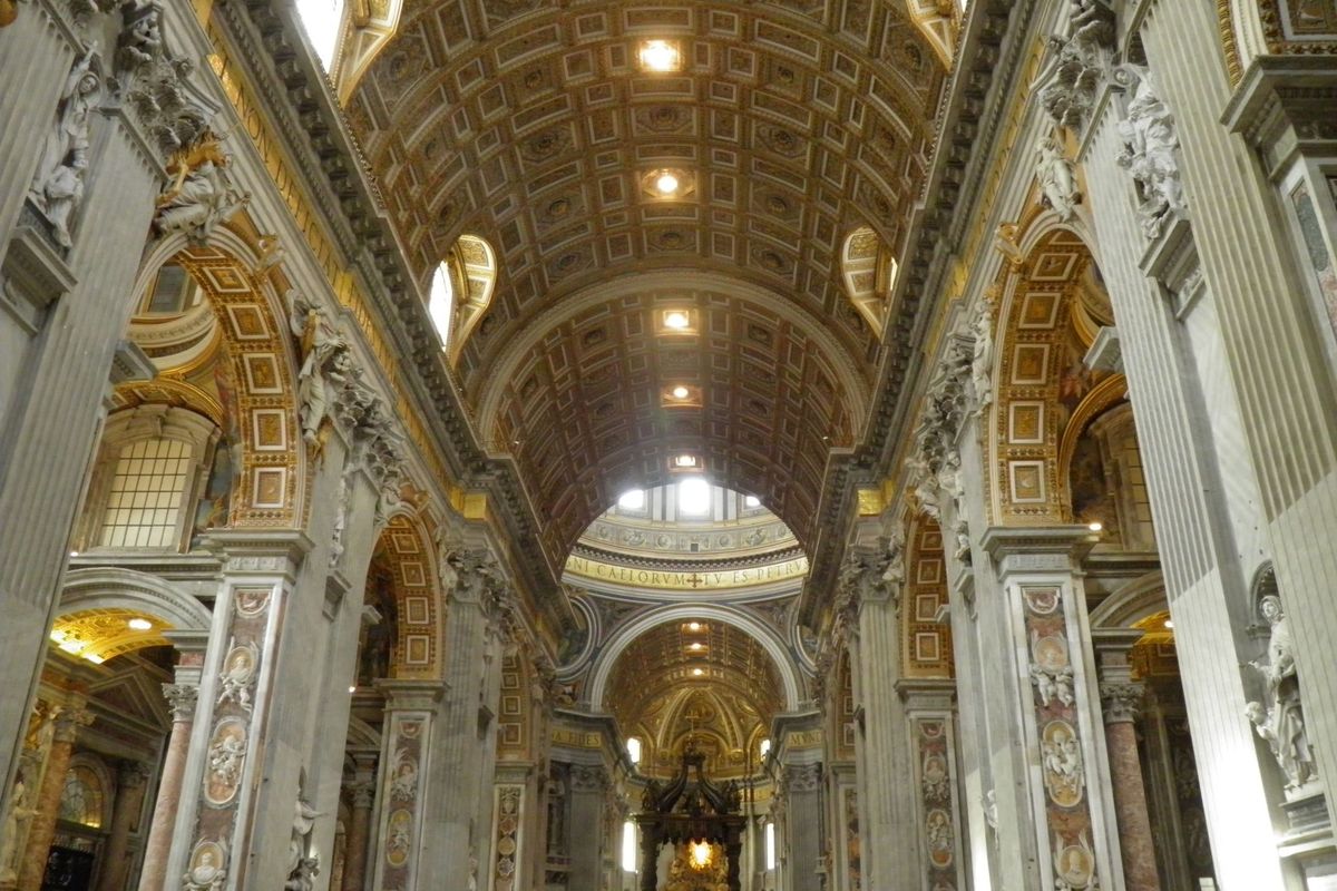 La basilique Saint Pierre a Rome.