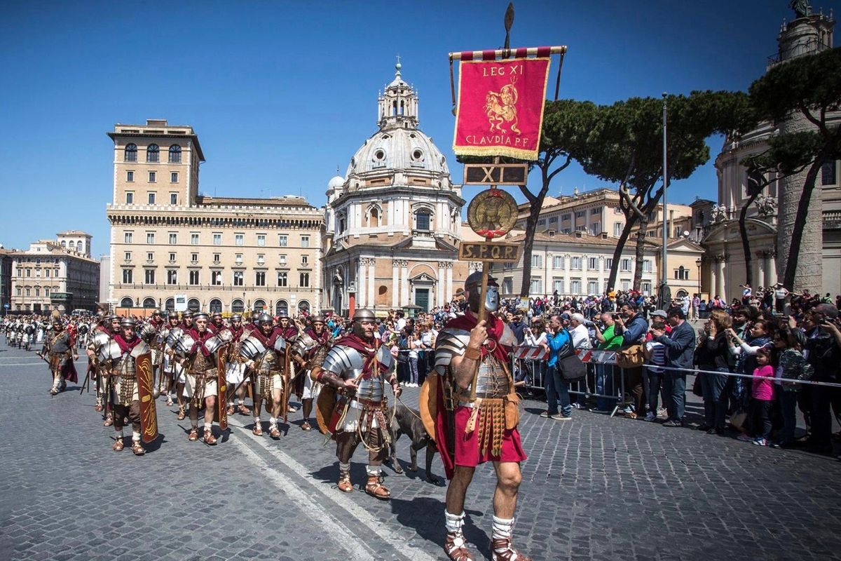 Un défilé pour l'anniversaire de Rome.