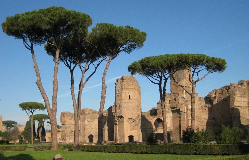 Les thermes de Caracalla.