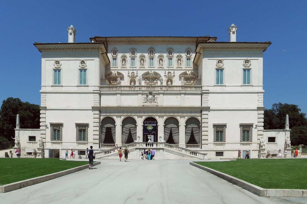 La galleria Borghese, à Rome.