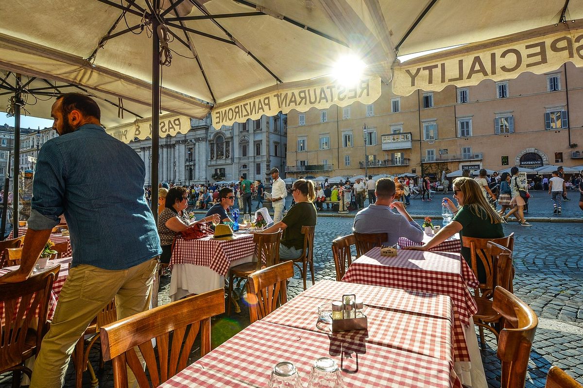 pickpockets terrasse Rome.