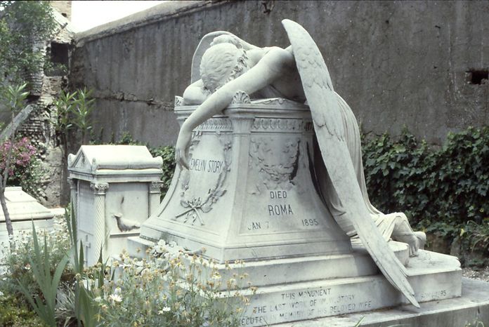 sublime tombe du cimetiere protestant a Rome