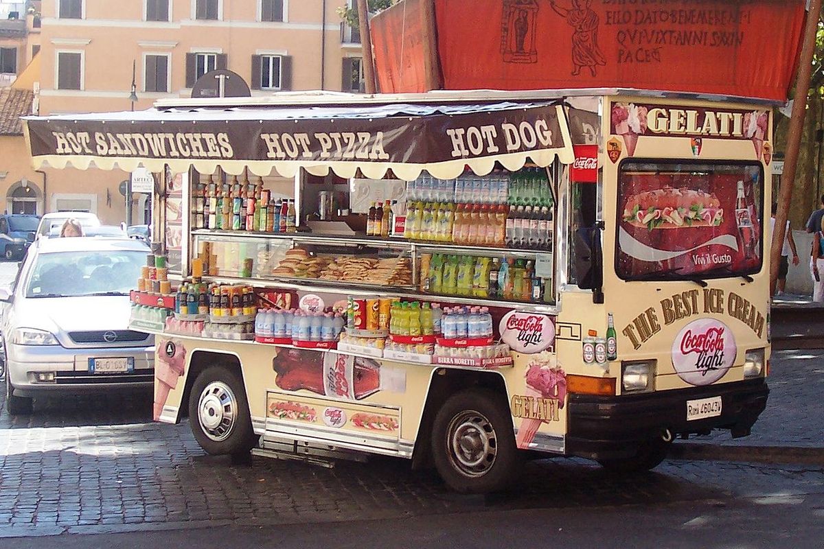 camion de glaces rome