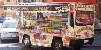 Les 3 meilleures spécialités à déguster sur le pouce à Rome camion de glaces rome