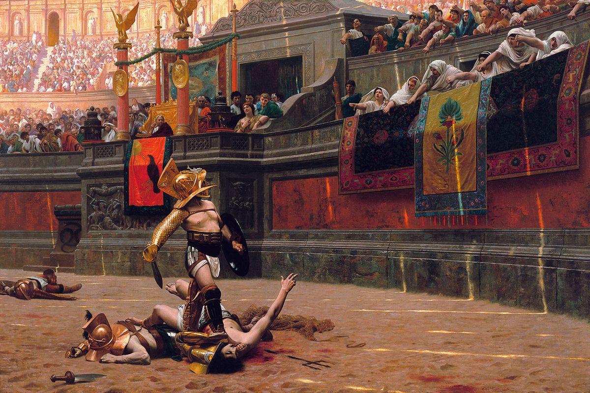 combat de gladiateurs Rome