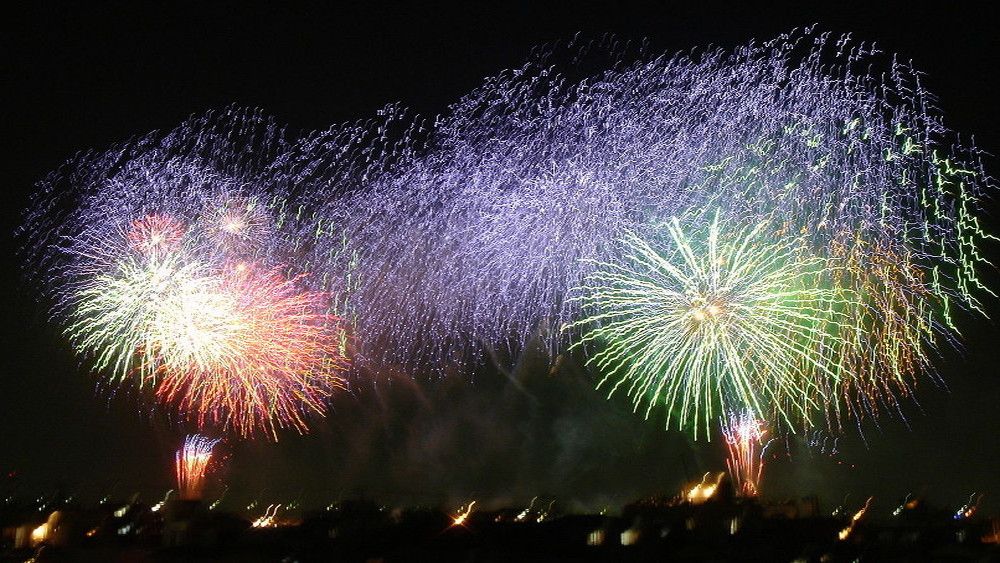 Feu artifice Nouvel An Rome