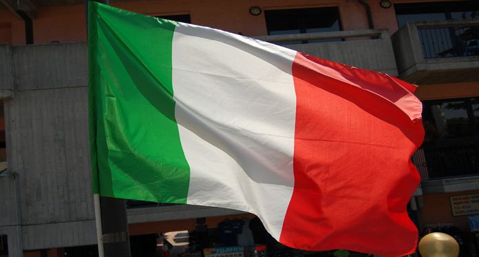 Drapeau italien. Drapeau italien.