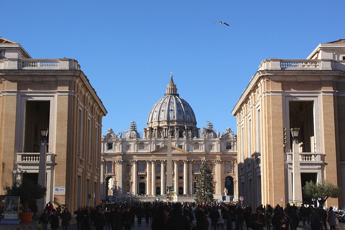 basilique saint pierre rome hiver