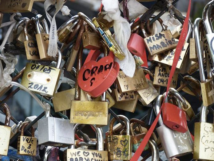 pont cadenas saint-valentin Rome pont cadenas saint-valentin Rome