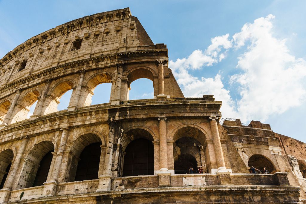 Colisée Rome mars.