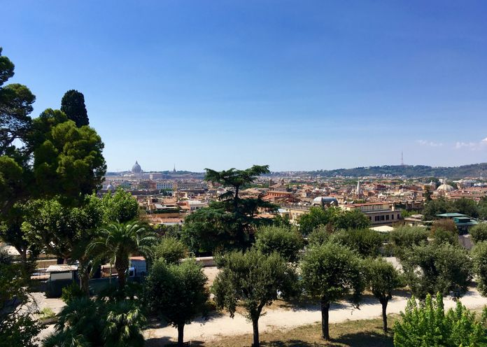 vue terrasse trinité des monts dormir Rome vue terrasse trinité des monts dormir Rome