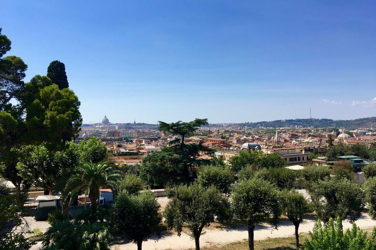 vue terrasse trinité des monts dormir Rome