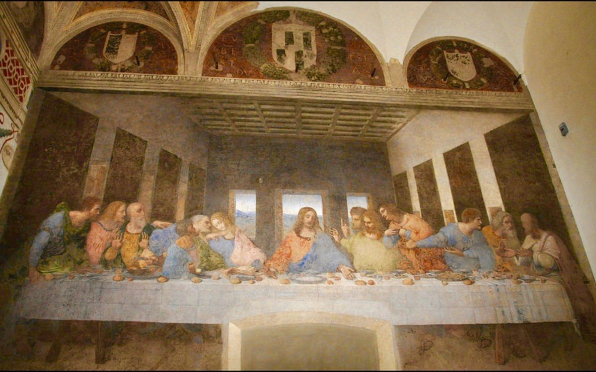 La Cène de Leonard de Vinci gauchers célèbres Rome