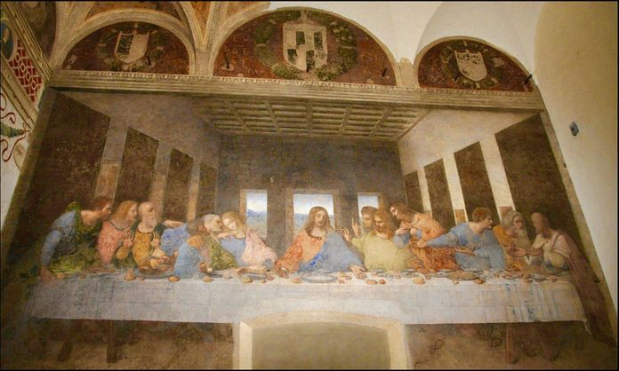 La Cène de Leonard de Vinci gauchers célèbres Rome La Cène de Leonard de Vinci gauchers célèbres Rome