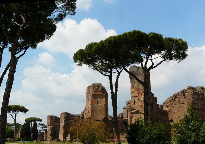 caracalla et colline aventin rome caracalla et colline aventin rome