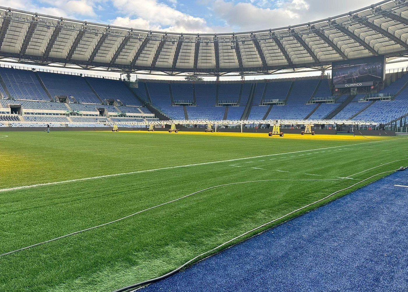 Pelouse du stade olympique de Rome