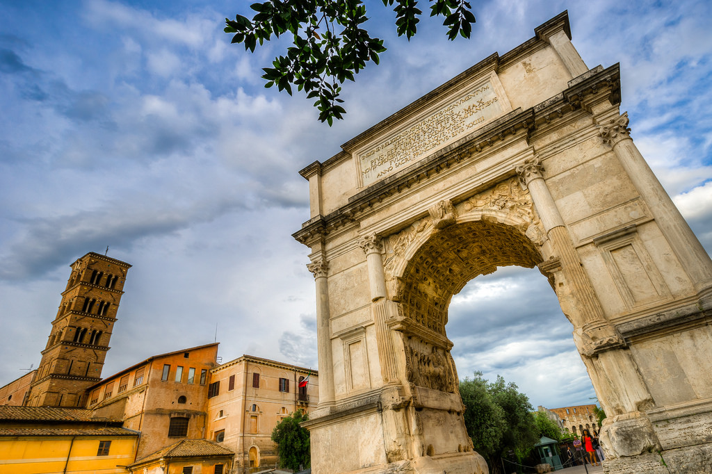 Arche de Titus à Rome.