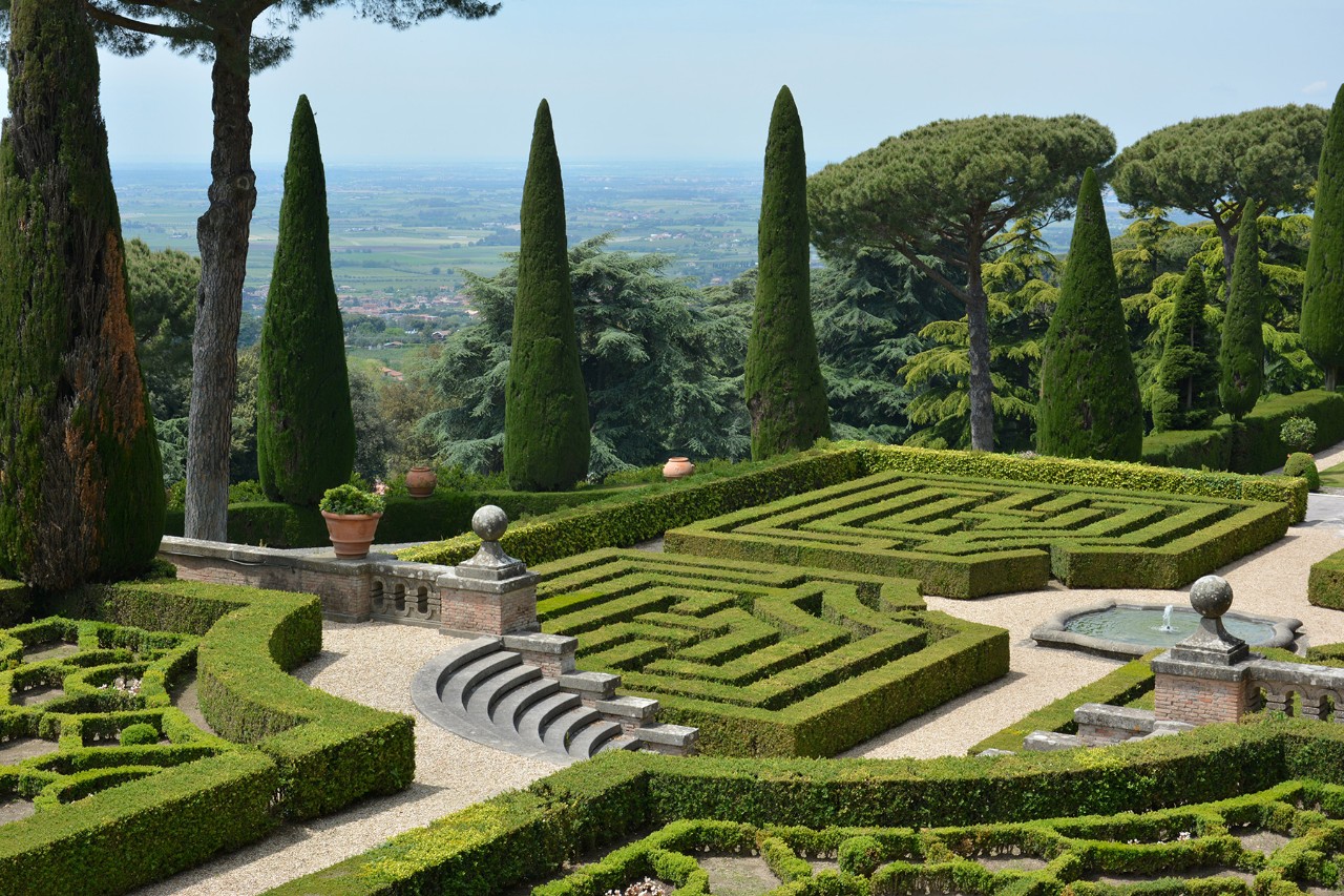 Les jardins du pape Castel Gandolfo