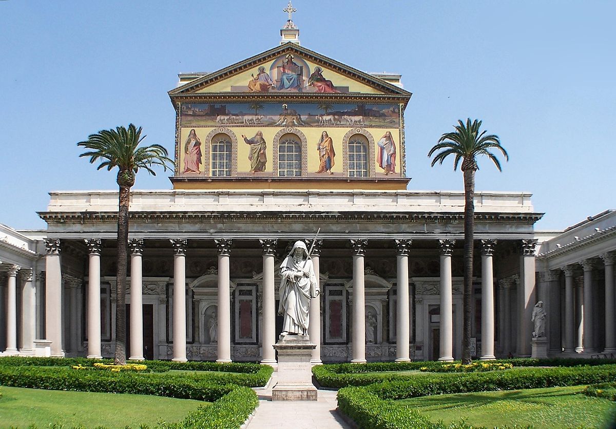 saints basilique saint paul hor les murs à Rome