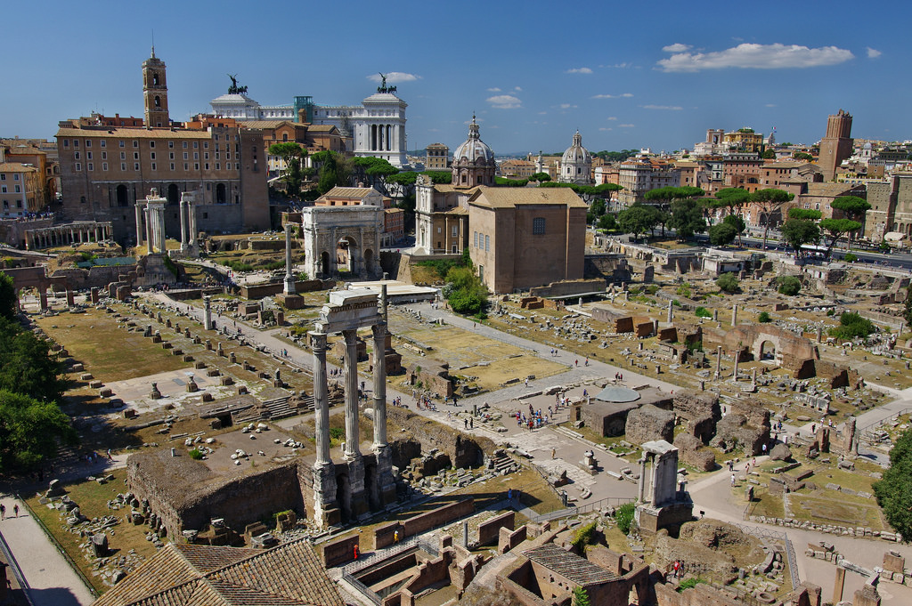 Enfants Forum romain Rome.