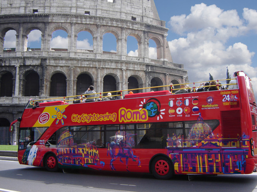 Rome bus touristiques.