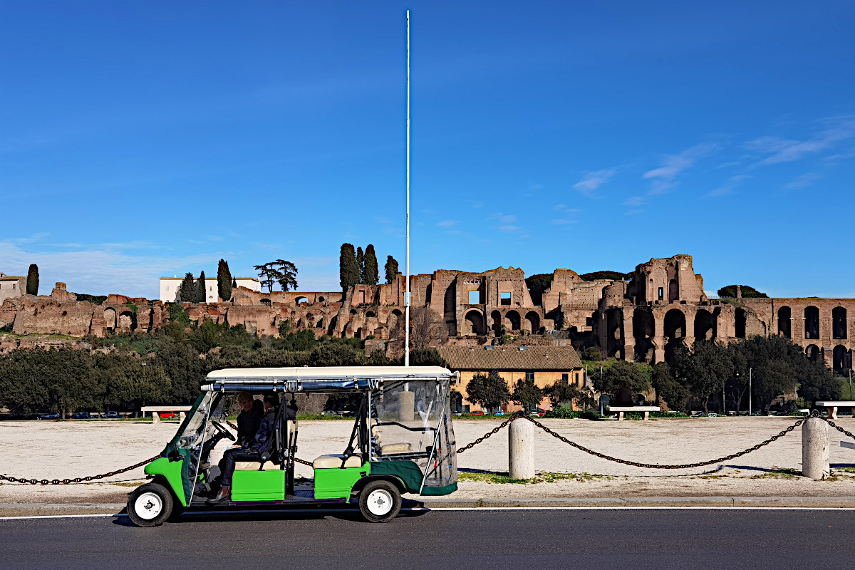visite panoramique voiturette Rome